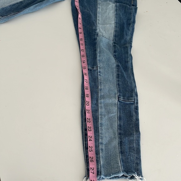 BLANK-NYC the reade crop patchwork jeans size 27 - Picture 9 of 10